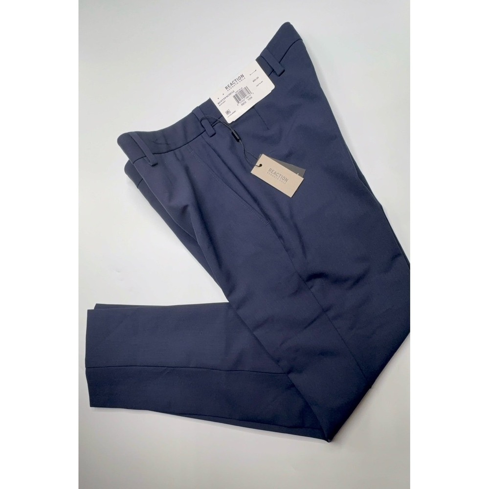 NEW boys size 12W Kenneth Cole Reaction navy blue dress pants.  Techni-Cole.